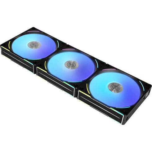 LIAN LI AL120 V2 120mm RGB Black (1 Pack) (3 Fans In Total) - Anigma